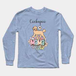 Apricot Cream Golden Cockapoo Mama Long Sleeve T-Shirt